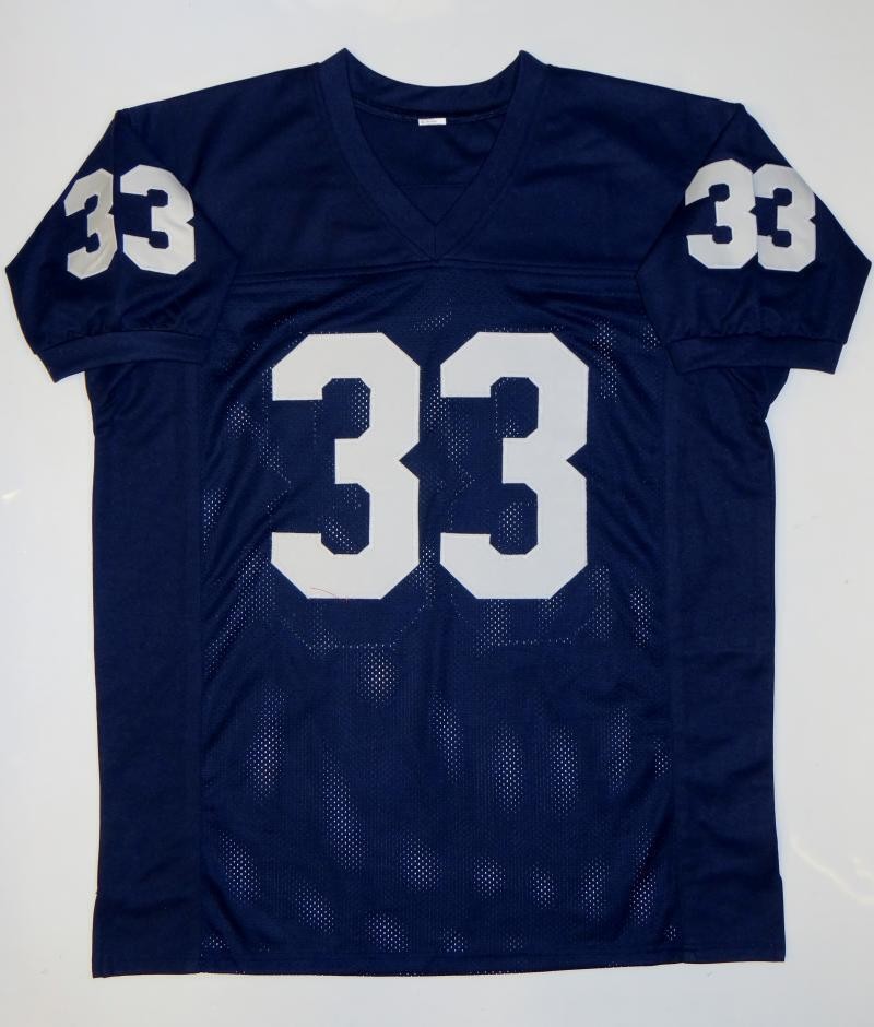 Jack Ham Signed Blue Custom Jersey - Linebacker U