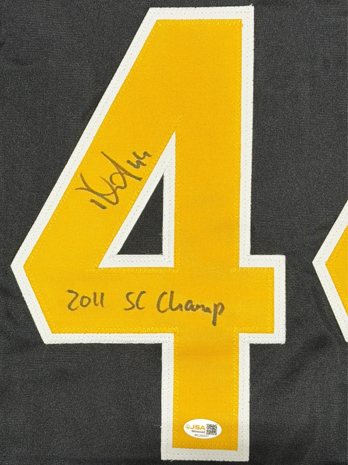 Dennis Seidenberg Signed Boston Bruins Custom Jersey (2011 SC Champs) JSA