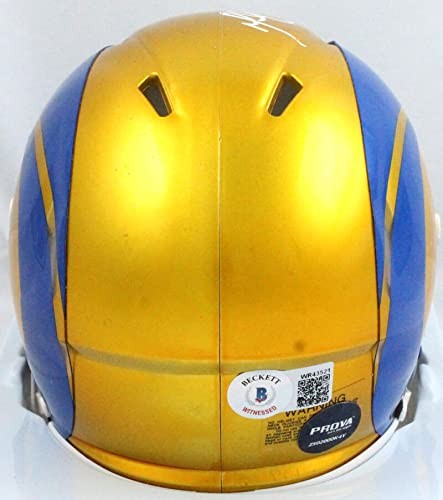Marshall Faulk Autographed St. Louis Rams Flash Speed Mini Helmet
