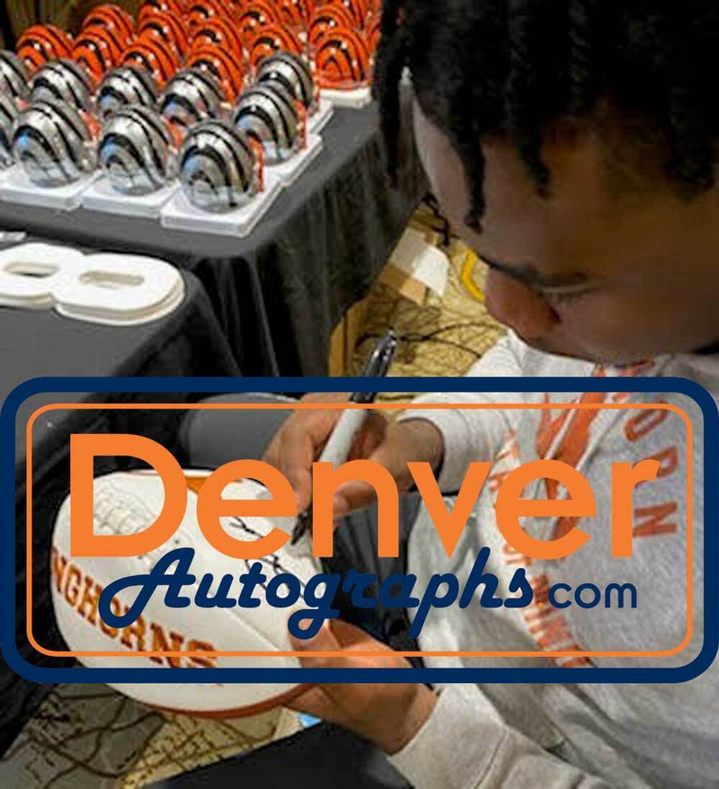 Joseph Ossai Autographed Texas Longhorns Logo Football Beckett COA
