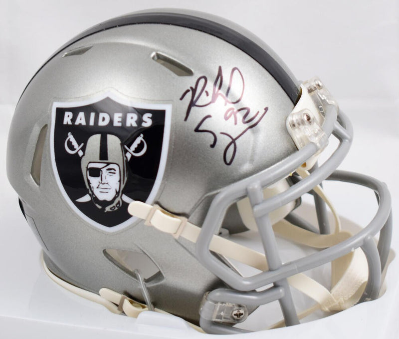 Richard Seymour Autographed Las Vegas Raiders Flash Speed Mini Helmet