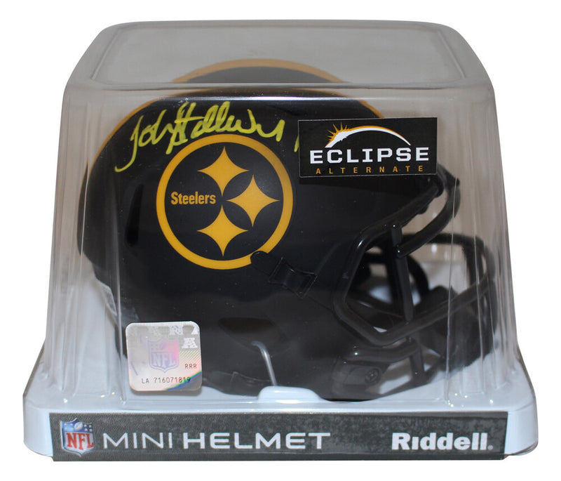 John Stallworth Signed Pittsburgh Steelers Eclipse Mini Helmet Beckett