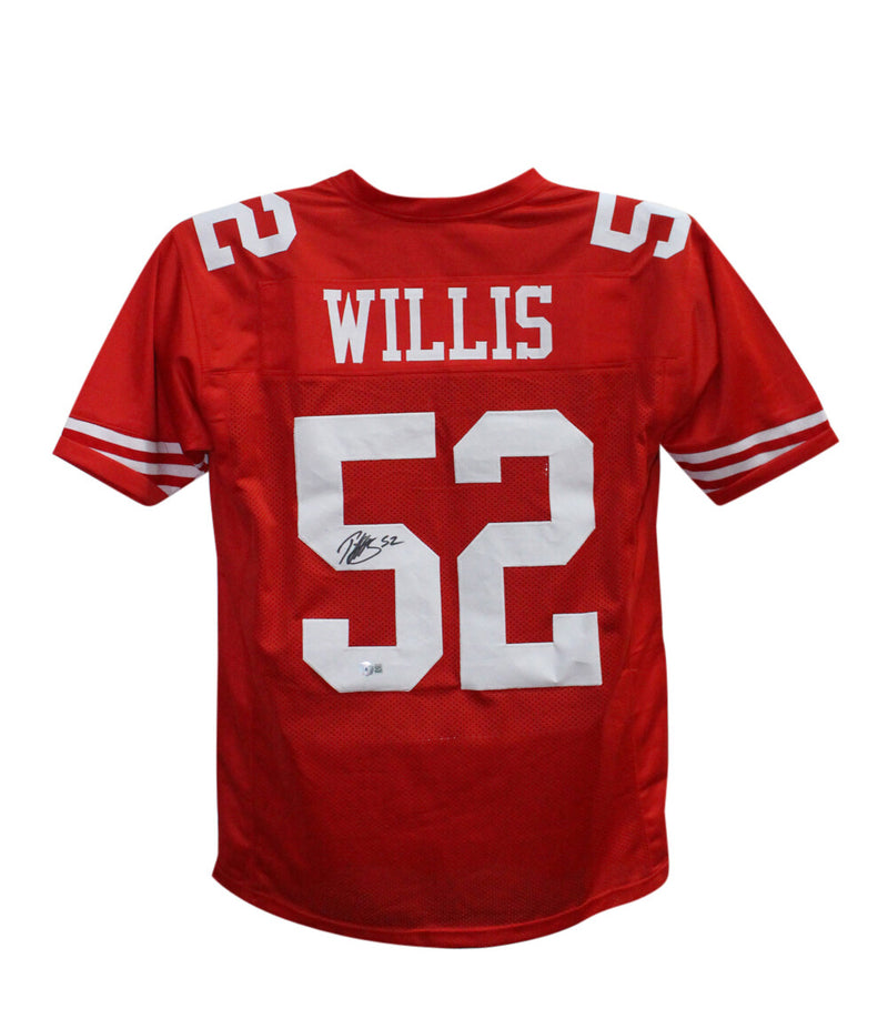 Patrick Willis Autographed San Francisco 49ers Custom Pro Style Jersey