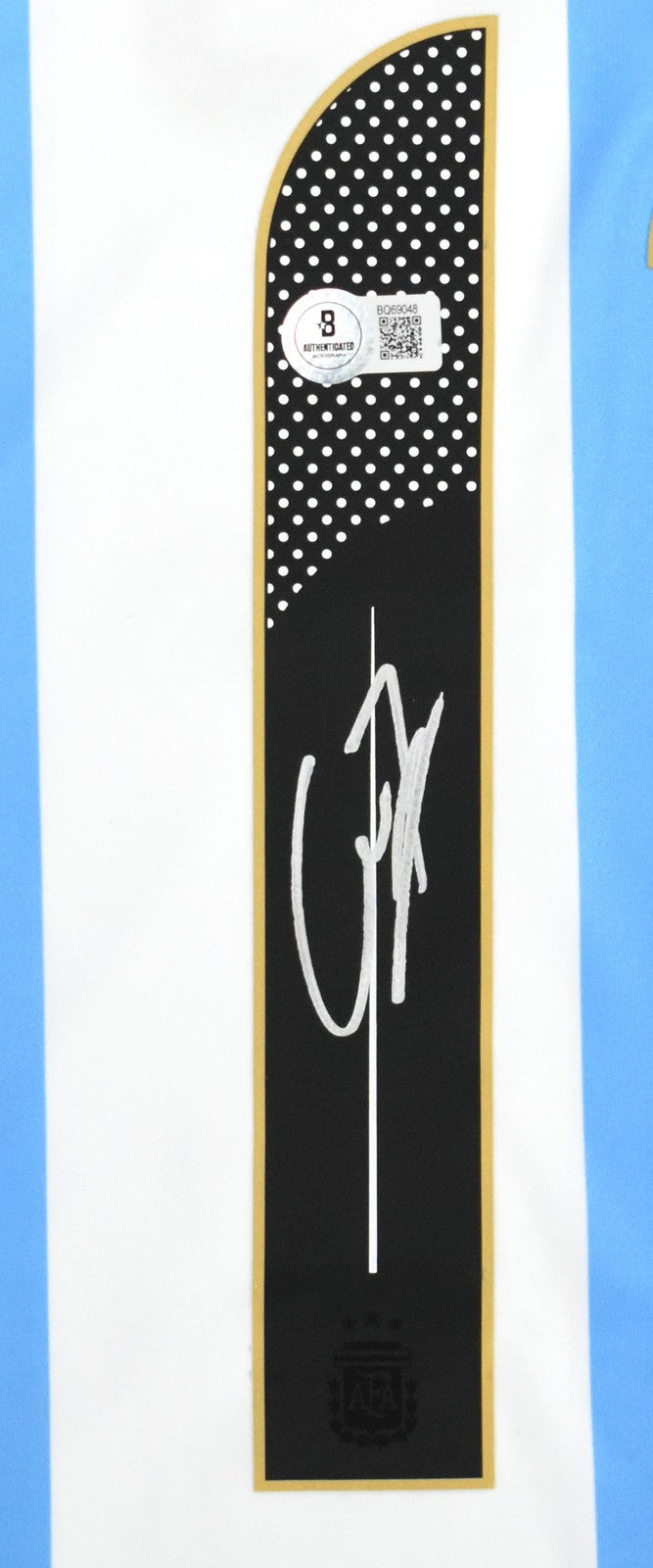 Alejandro Garnacho Autographed Argentina Home Jersey