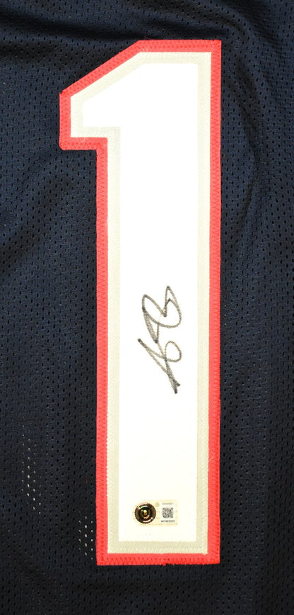 A.J. Brown Autographed Philadelphia Eagles Style Custom Blue Jersey