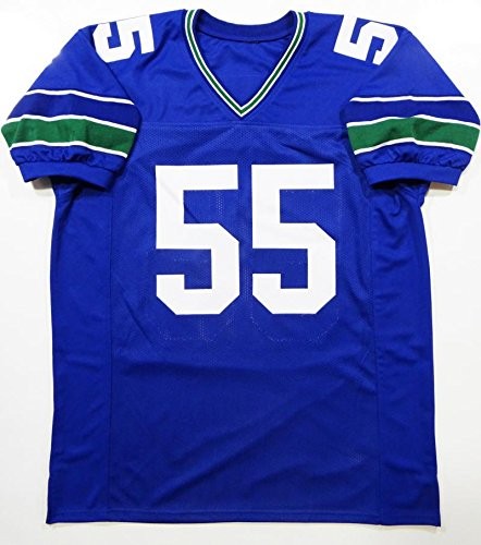 Brian Bosworth Autographed Blue Custom Jersey