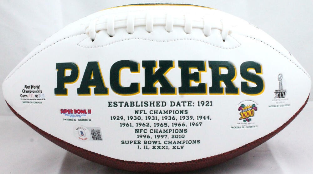 Dorsey Levens Signed Green Bay Packers Logo Football SB Champs Insc