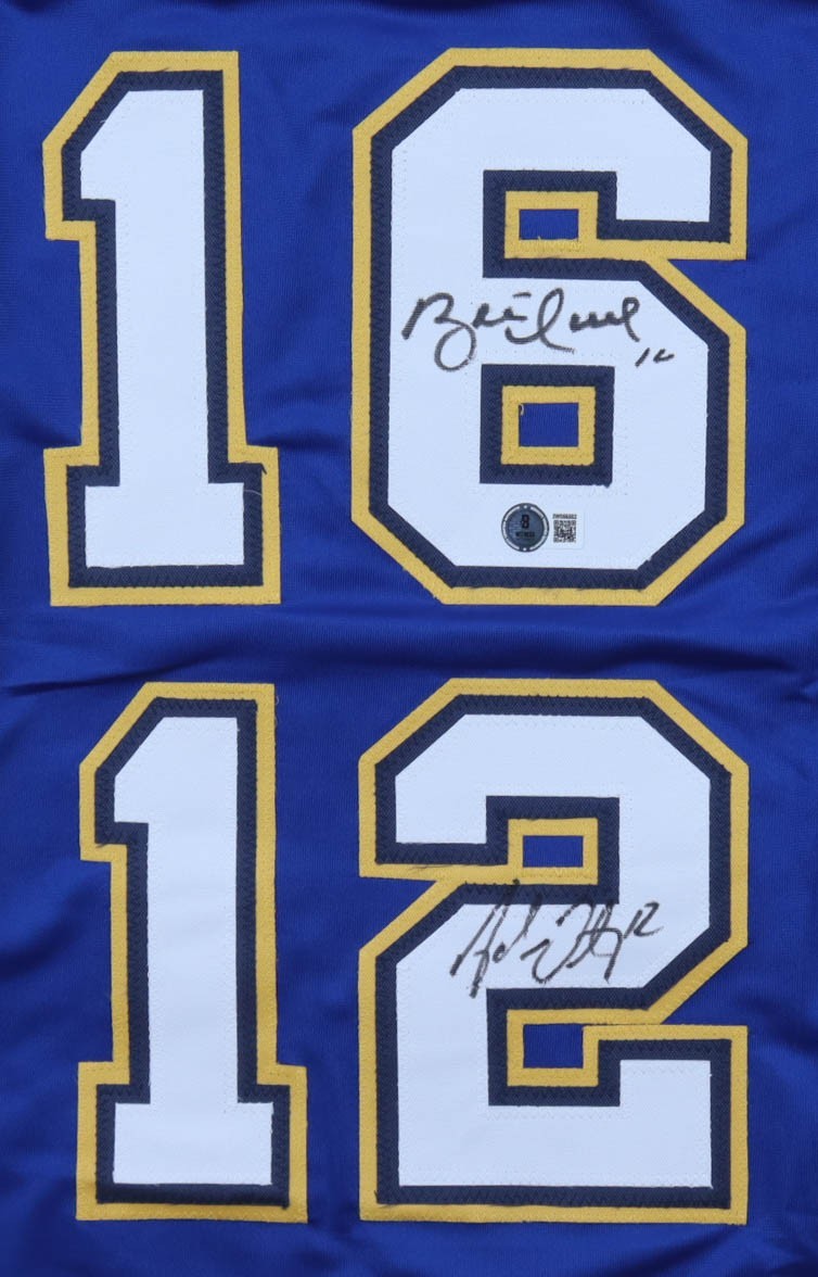 Brett Hull & Adam Oates Signed St. Louis Blues Custom Hockey Jersey