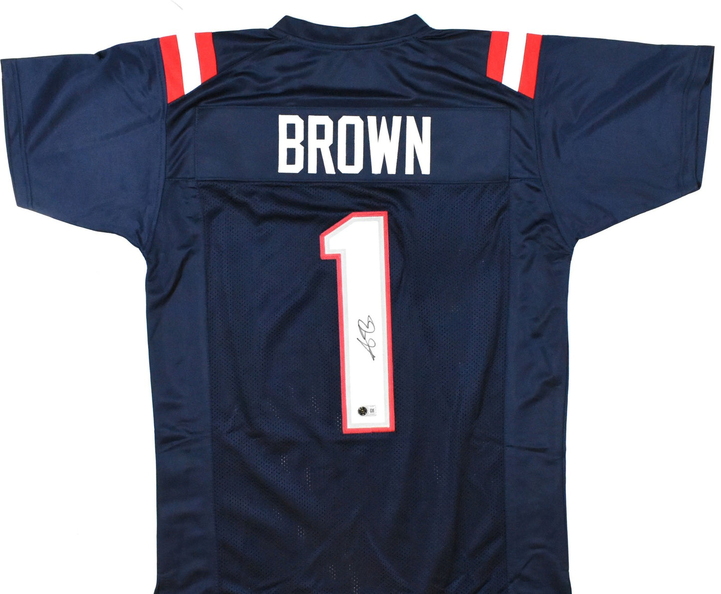A.J. Brown Autographed Philadelphia Eagles Style Custom Blue Jersey