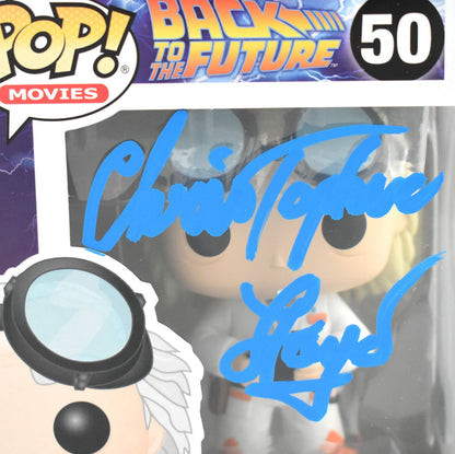 Christopher Lloyd Signed Dr. Emmett Brown Funko Pop #50