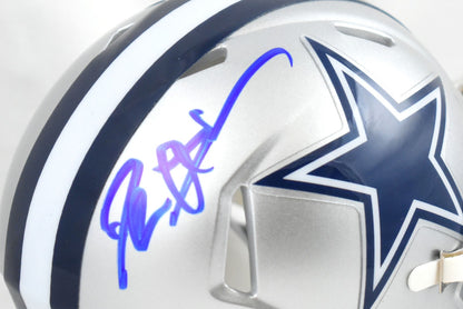 Deion Sanders Signed Dallas Cowboys Speed Mini Helmet - Blue