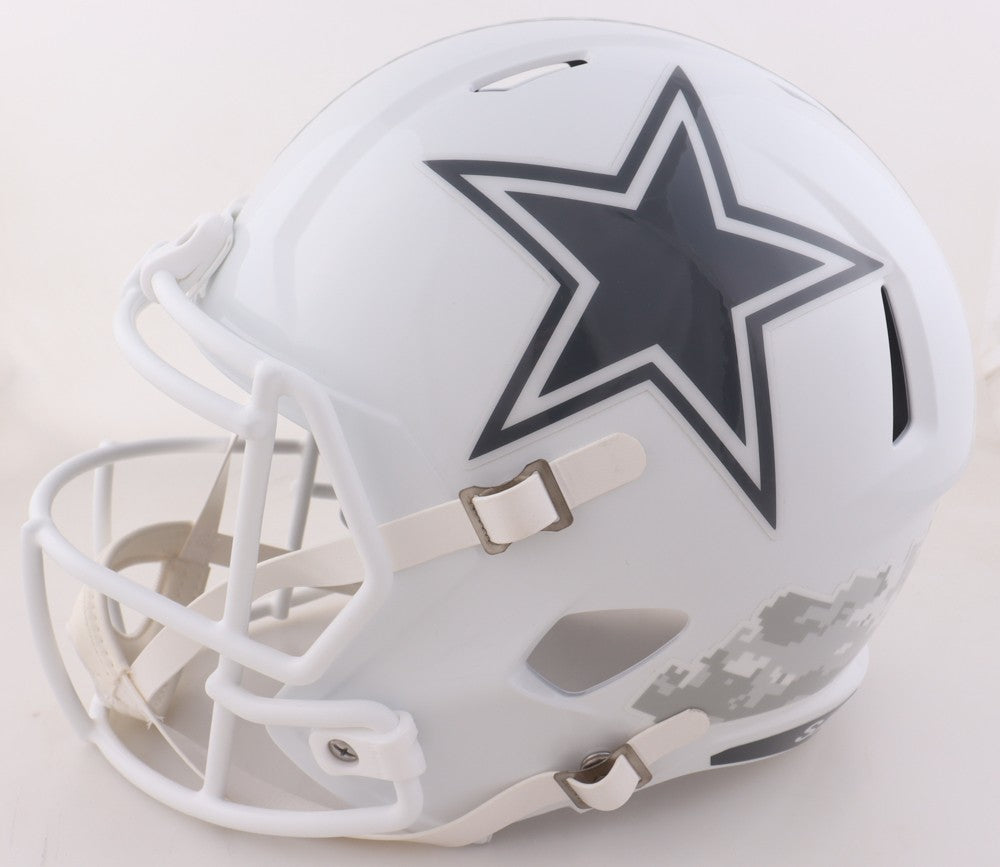 George Pickens Signed Dallas Cowboys Salute to Service Full Size Helmet
