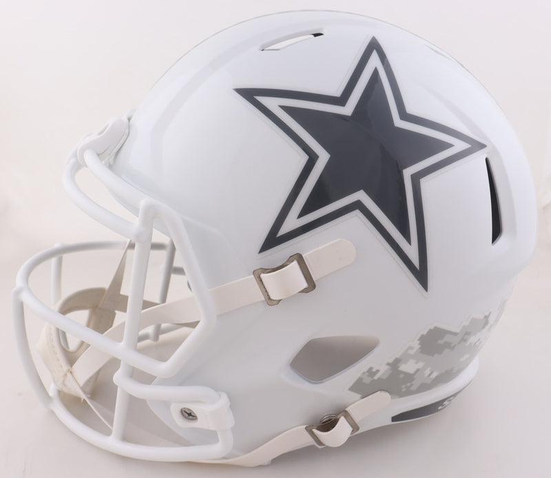 George Pickens Signed Dallas Cowboys Salute to Service Full Size Helmet