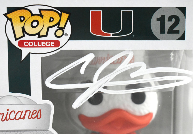 Andre Johnson Signed Miami Hurricanes Funko Pop Figurine #12