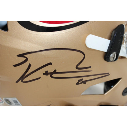 Brock Purdy & George Kittle Signed San Francisco 49ers Speedflex Helmet
