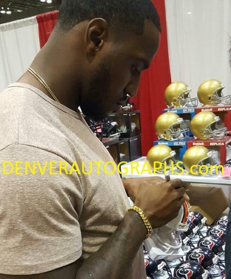 Lamar Miller Autographed Miami Hurricanes Mini Helmet