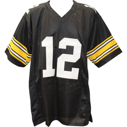 Terry Bradshaw Autographed Black Pro Style Football Jersey