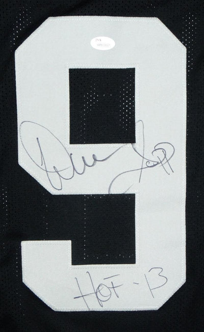 Warren Sapp Signed Black Custom Football Jersey (HOF Inscription)