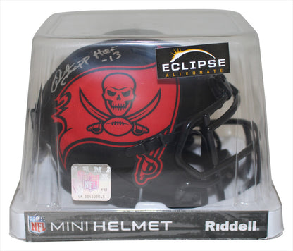 Warren Sapp Autographed Tampa Bay Buccaneers Eclipse Mini Helmet BAS