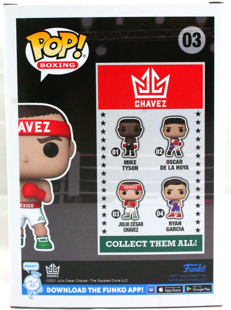 Julio Cesar Chavez Signed Funko Pop Figurine #03
