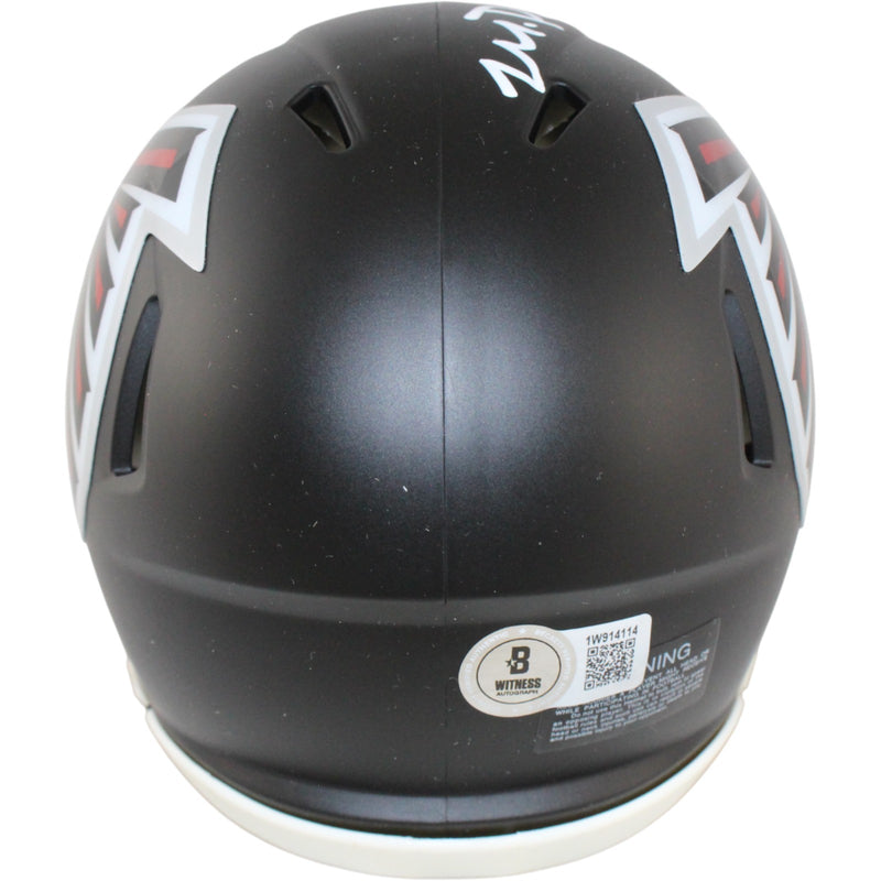 Michael Penix Jr. Signed Atlanta Falcons Mini Helmet Beckett BAS