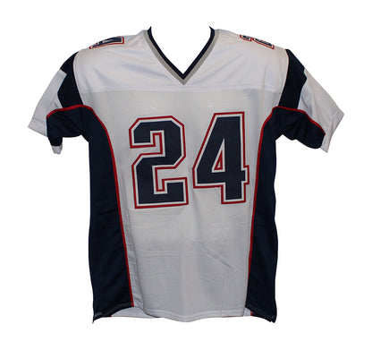 Ty Law Signed New England Patriots Custom Football Jersey BAS