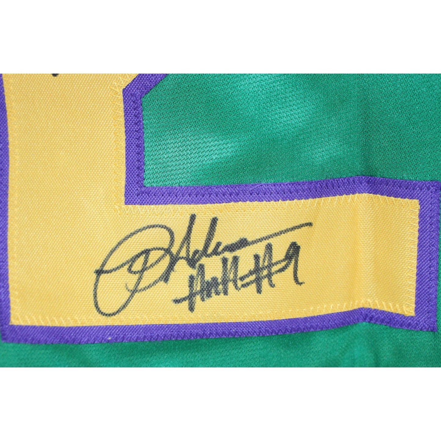 Mighty Ducks Cast Autographed Green Jersey (8 Signatures)
