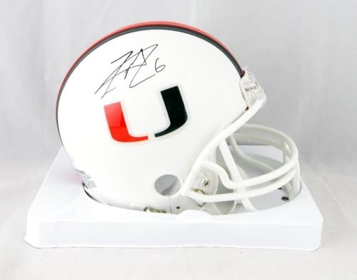 Lamar Miller Signed Miami Hurricanes White Mini Helmet