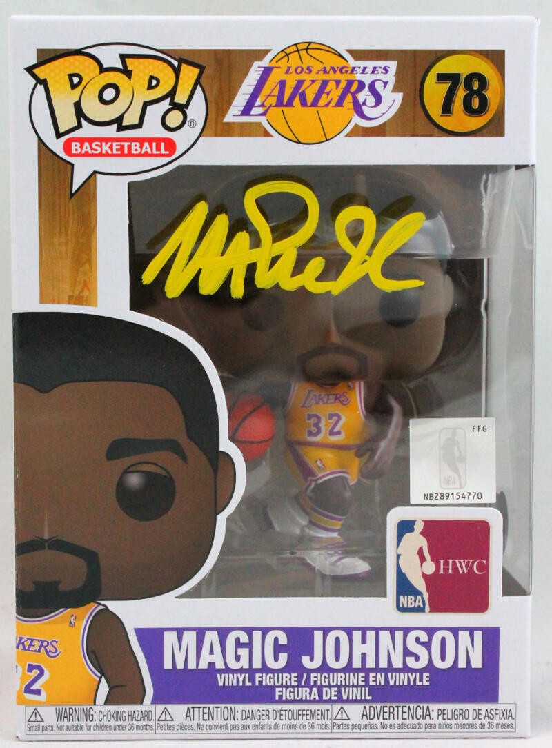 Magic Johnson Autographed Los Angeles Lakers Funko Pop Figurine #78