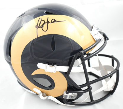 Marshall Faulk Autographed St. Louis Rams Full Size Speed Helmet
