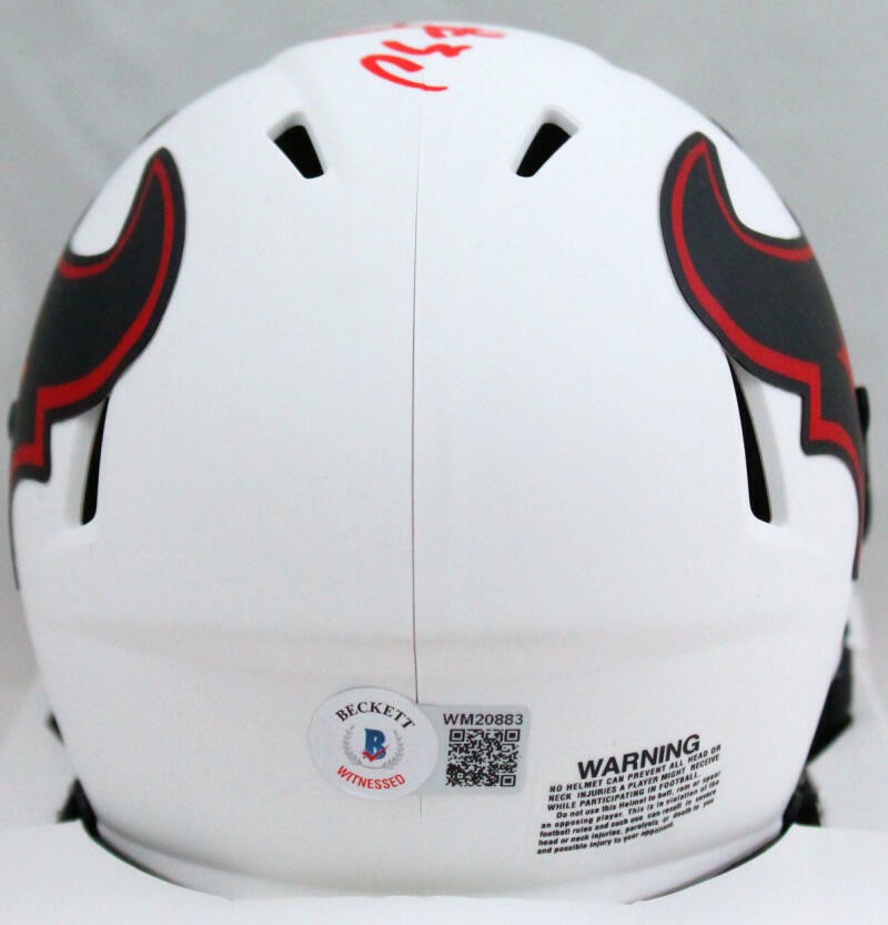 Phillip Lindsay Signed Houston Texans Lunar Speed Mini Helmet