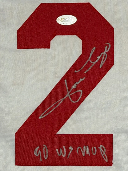 Jose Rijo Signed Cincinnati Reds Custom Jersey 90 WS MVP JSA Witness