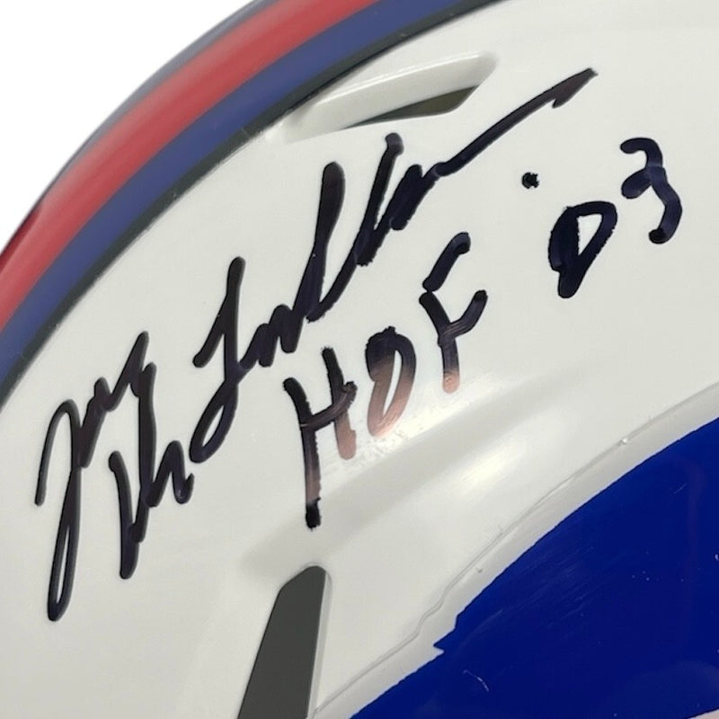 Joe DeLamielleure Signed Buffalo Bills Speed Mini Helmet HOF 03 BAS