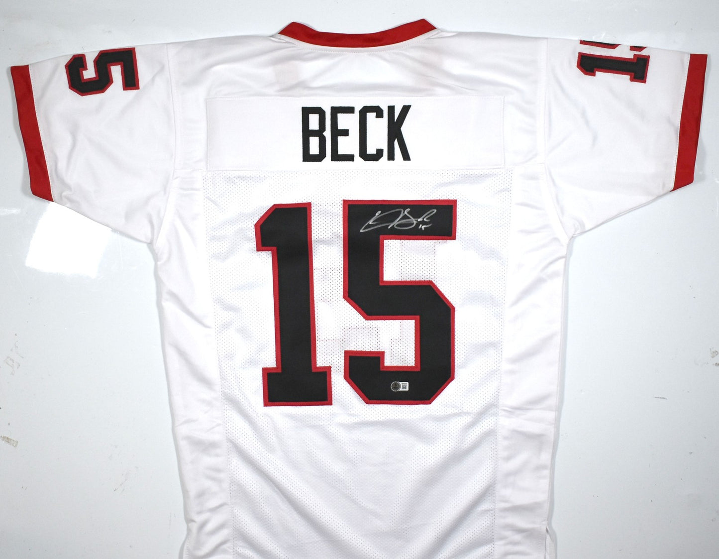 Carson Beck Signed White Custom Football Jersey