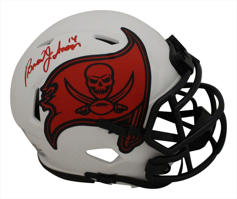 Brad Johnson Autographed Tampa Bay Buccaneers Lunar Mini Helmet