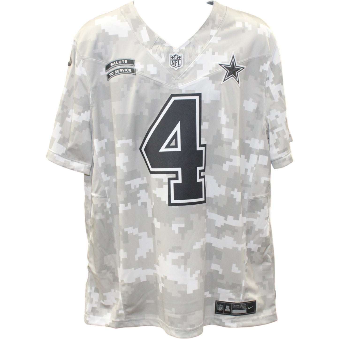Dak Prescott Dallas Cowboys Autographed Nike Arctic Camo Jersey