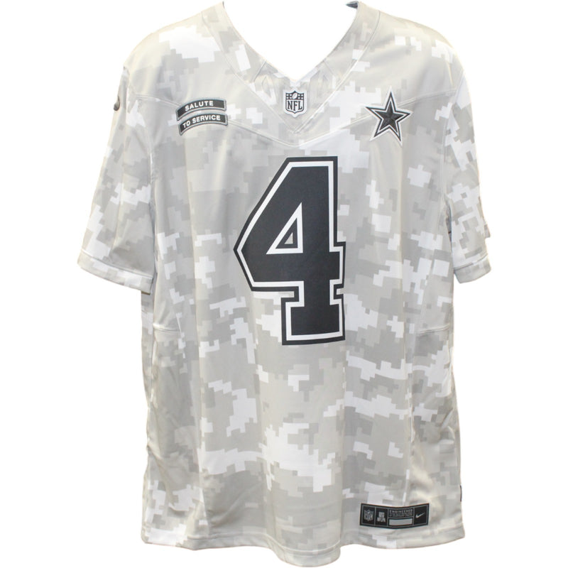 Dak Prescott Dallas Cowboys Autographed Nike Arctic Camo Jersey