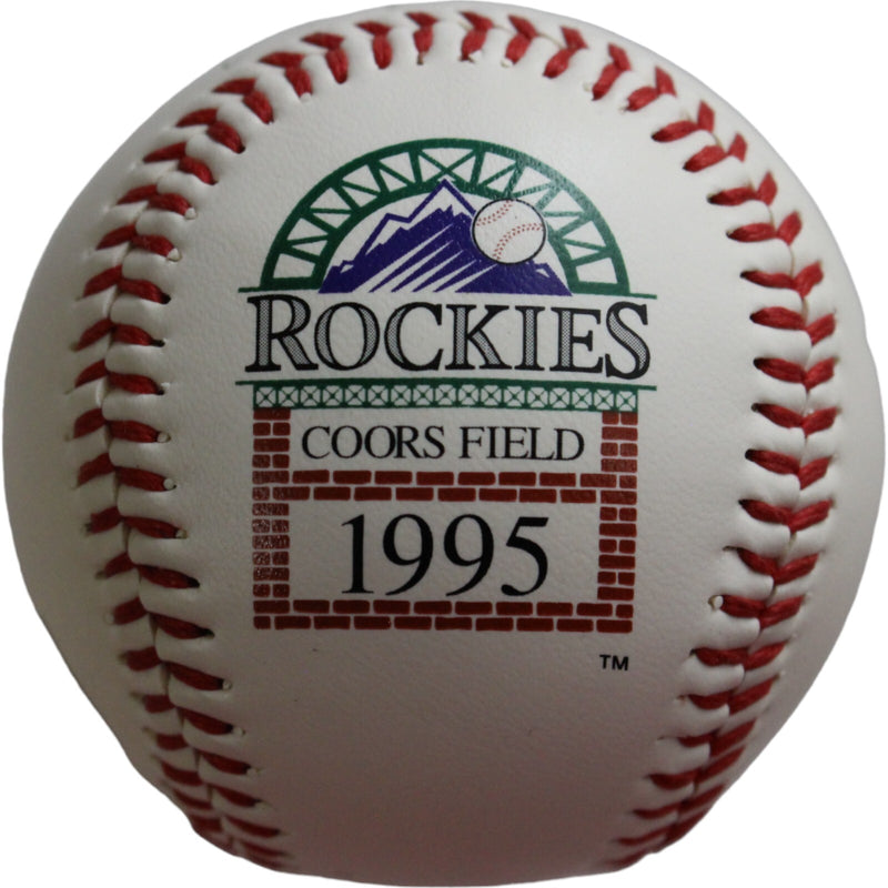 Don Baylor Signed Coors Field Logo Baseball (1995 NL Mgr of Year) BAS