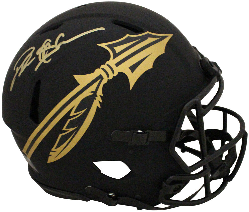 Deion Sanders Signed Florida State Seminoles Authentic Eclipse Speed Helmet
