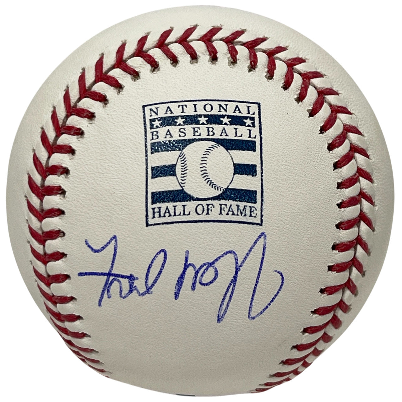 Fred McGriff Signed HOF Logo ROMLB Baseball (Beckett Witnessed)