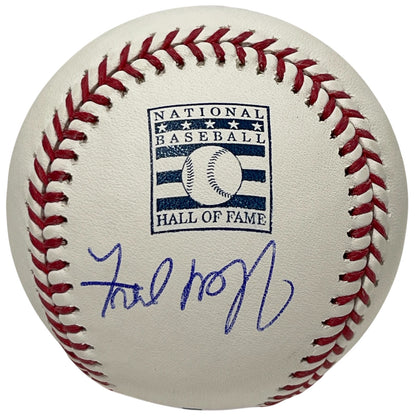 Fred McGriff Signed HOF Logo ROMLB Baseball (Beckett Witnessed)