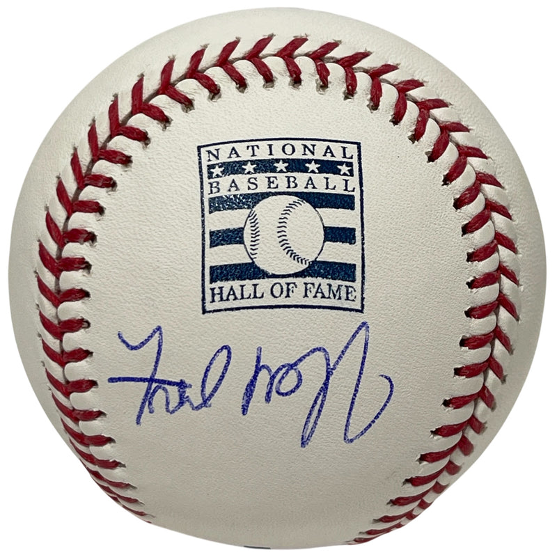 Fred McGriff Signed HOF Logo ROMLB Baseball (Beckett Witnessed)