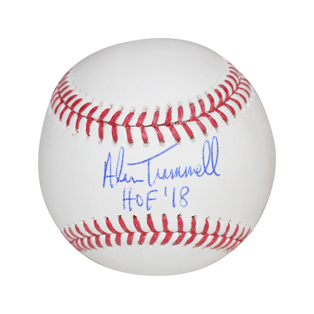 Alan Trammell Signed Detroit Tigers Baseball with "HOF" Inscription BAS