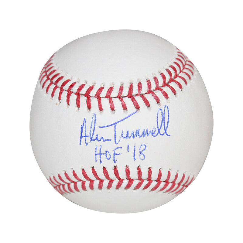 Alan Trammell Signed Detroit Tigers Baseball with "HOF" Inscription BAS