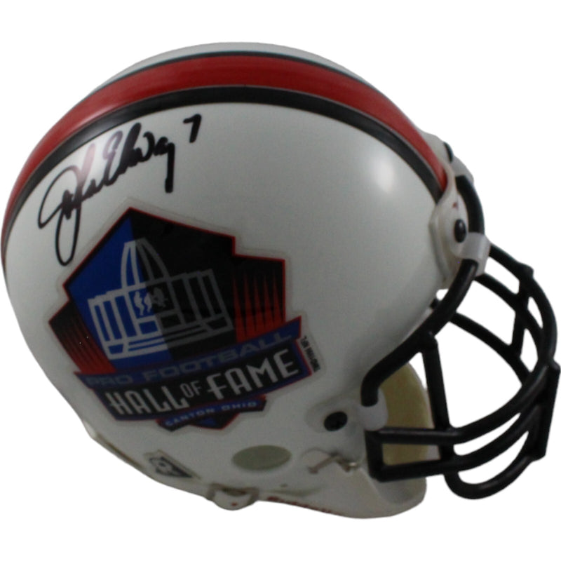 John Elway Autographed Hall of Fame VSR4 Authentic Mini Helmet