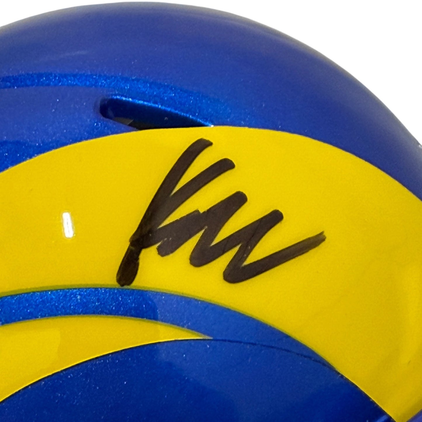 Kyren Williams Signed Los Angeles Rams Speed Mini Helmet