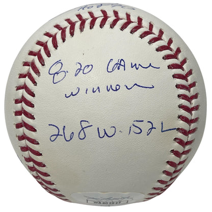 Jim Palmer Signed Baltimore Orioles ROMLB Baseball (9 Inscriptions) JSA COA