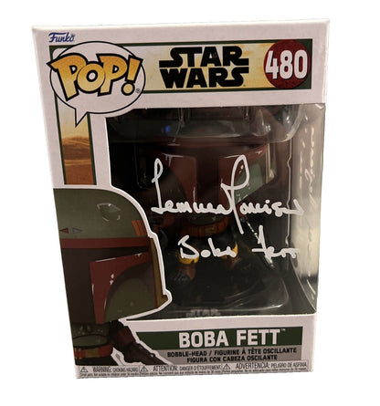 Temuera Morrison Signed Boba Fett #480 Star Wars Funko Pop JSA COA