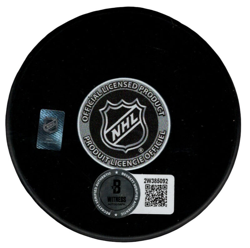 Billy Smith Signed New York Islanders Puck - 4x Stanley Cup Champ Inscribed