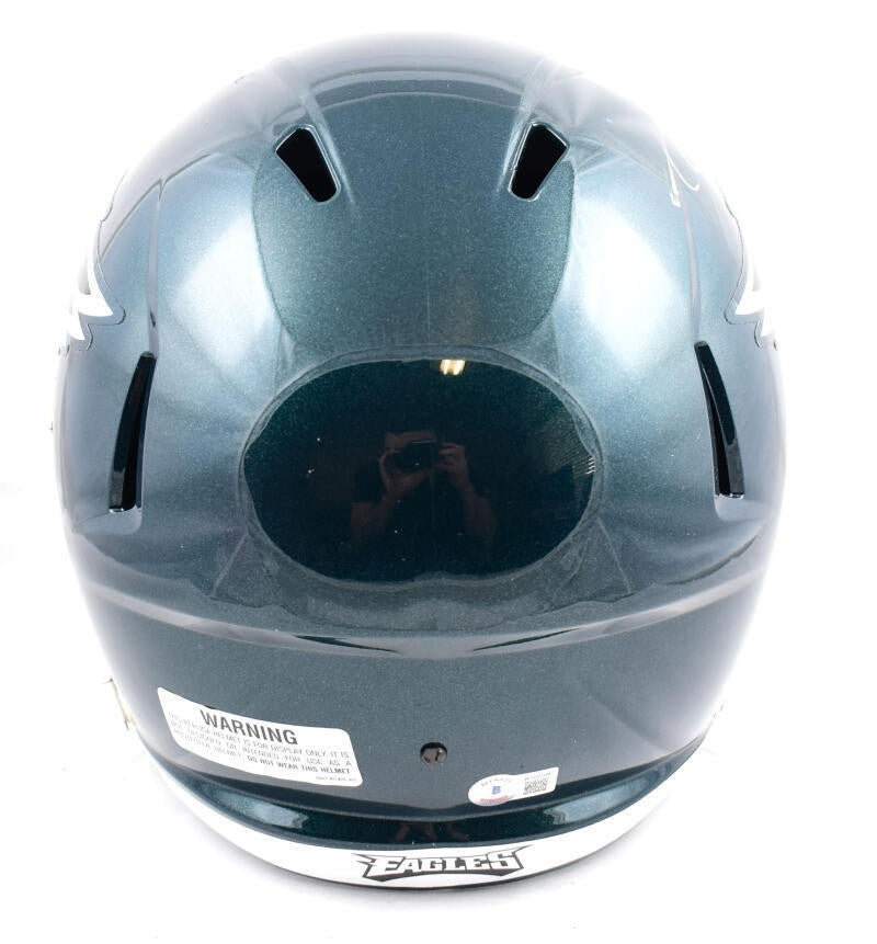 A.J. Brown Autographed Philadelphia Eagles Silver Speed Replica Helmet